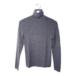 GAP Y2K Vintage Grey Turtleneck Merino Wool Sweater 